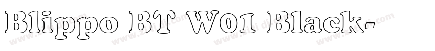 Blippo BT W01 Black字体转换